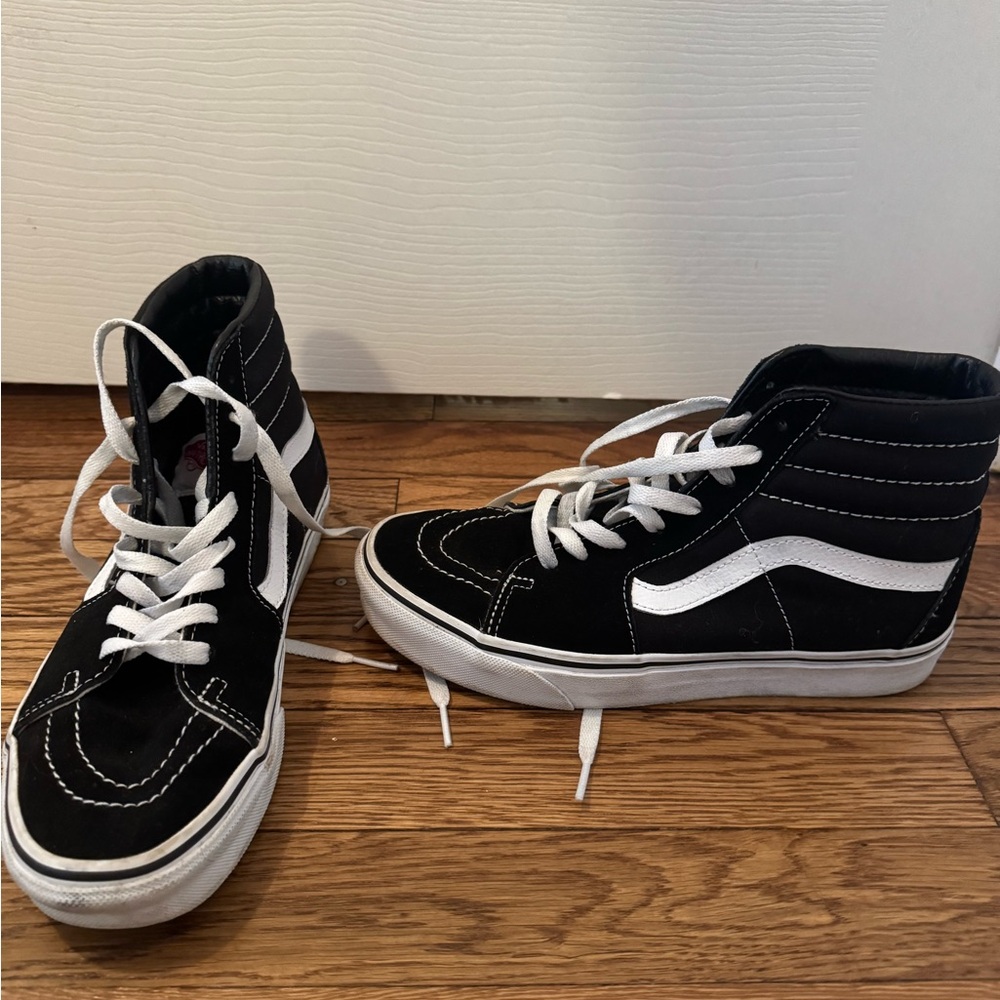 Vans High-Top Sneakers - Black and White